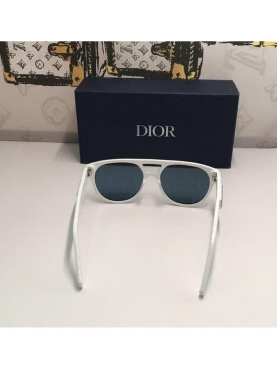 New Authentic Dior White  Acetate  Sunglasses DIOR B23 R 11 main image 5